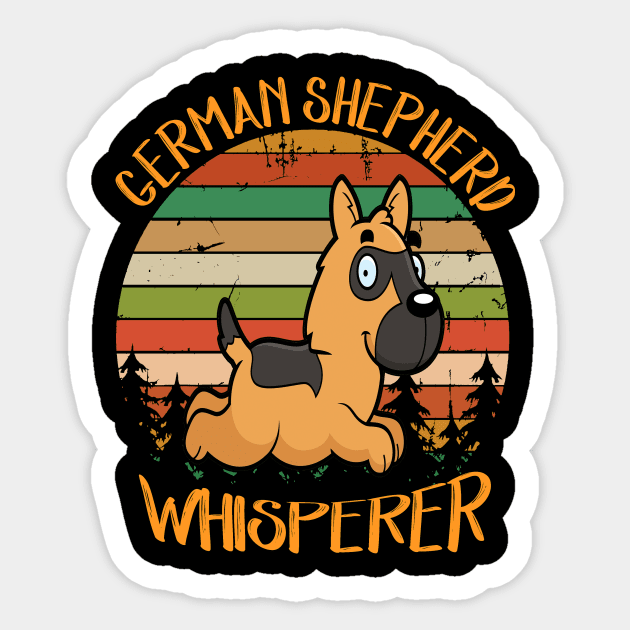 German Shepherd Whisperer Vintage Sticker by Uris